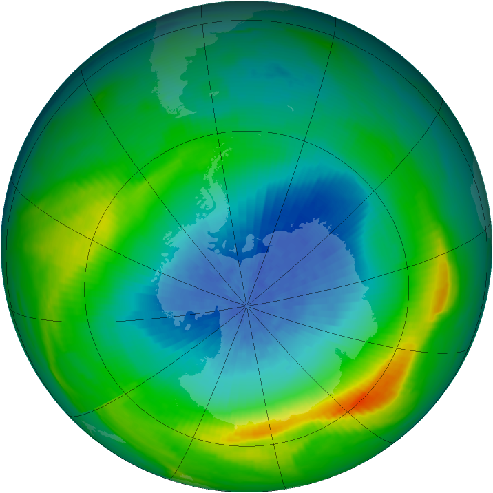 Ozone Map 1980-10-07